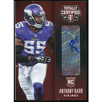 2014 Totally Certified Rookie Signatures Platinum Red #130 Anthony Barr Serial #20/50
