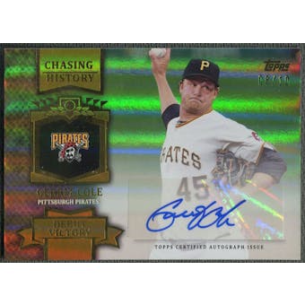 2013 Topps #GC Gerrit Cole Chasing History Gold Auto #08/10