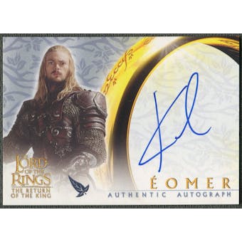 2003 Lord of the Rings Return of the King #NNO Karl Urban as Eomer Auto