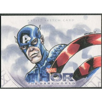 2013 Upper Deck Thor The Dark World Captain America Sketch #1/1