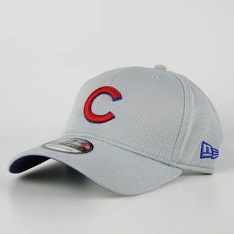 Chicago Cubs New Era Grey 39Thirty Double Timer Fitted Hat
