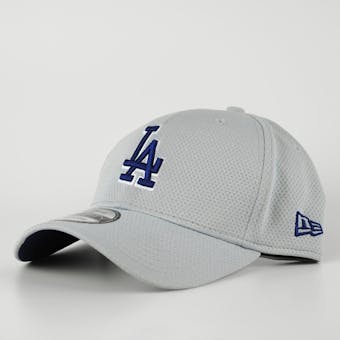 Los Angeles Dodgers New Era Grey 39Thirty Double Timer Flex Fit Hat (Adult S/M)