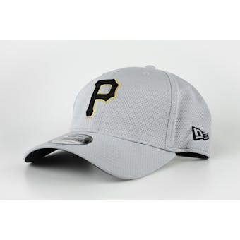 Pittsburgh Pirates New Era Grey 39Thirty Double Timer Flex Fit Hat (Adult S/M)