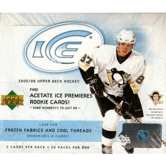 2005/06 Upper Deck Ice Hockey Hobby 16-Box Case- DACW Live 30 Team Random Break