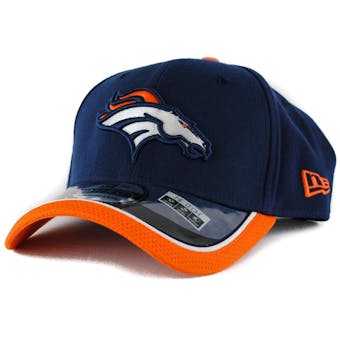 Denver Broncos New Era Navy Team Colors 39Thirty On Field Fitted Hat (Adult S/M)