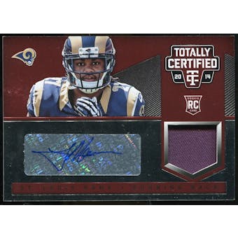 2014 Totally Certified Rookie Autograph Jerseys Platinum Red #196 Tre Mason # 30/50
