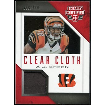 2014 Totally Certified Clear Cloth #CCAGR A.J. Green Serial #66/100