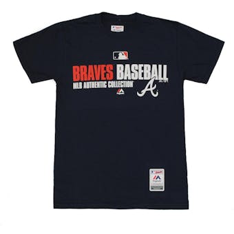 Atlanta Braves Majestic Navy Team Favorite Tee Shirt