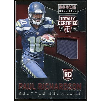 2014 Totally Certified Rookie Roll Call Jerseys Red #RCCPR Paul Richardson #92/100