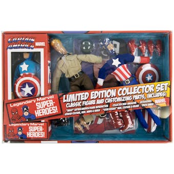 Marvel Captain America 8 Inch Mego Style Retro Action Figure Set