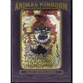 2012 Upper Deck Goodwin Champions Animal Kingdom Patches #AK196 Black Creasted Gibbon