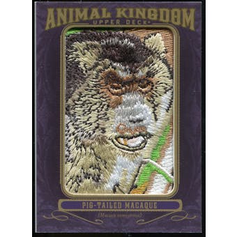 2012 Upper Deck Goodwin Champions Animal Kingdom Patches #AK164 Pig-Tailed Macaque