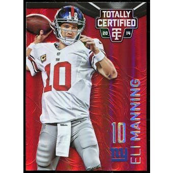 2014 Totally Certified Mirror Platinum Red #61 Eli Manning  Serial #19/25