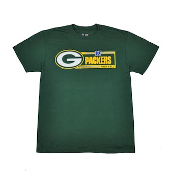 Green Bay Packers Majestic Green Critical Victory VII Tee Shirt (Adult M)