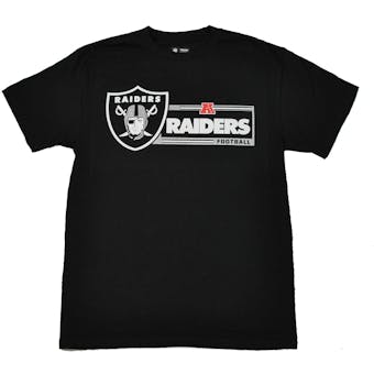 Oakland Raiders Majestic Black Critical Victory VII Tee Shirt (Adult S)