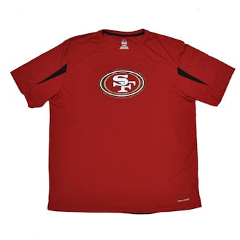 San Francisco 49ers Majestic Red Fanfare VII Performance Synthetic Tee Shirt (Adult XL)