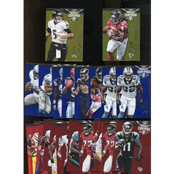 2014 Totally Certified Football 31 Parallel cards LOT Flacco Lacy Barry Sanders Many More
