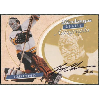 2002/03 Between the Pipes Goalie #29 Gerry Cheevers Auto /90