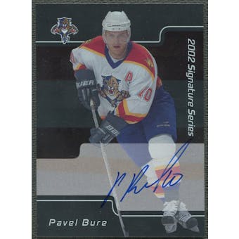 2001/02 BAP Signature Series #LPBU Pavel Bure Auto SP
