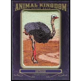 2012 Upper Deck Goodwin Champions Animal Kingdom Patches #AK101 Ostrich LC