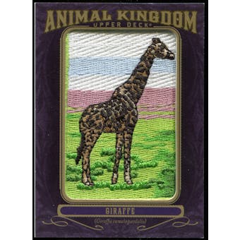 2012 Upper Deck Goodwin Champions Animal Kingdom Patches #AK104 Giraffe LC