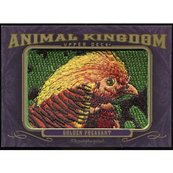 2012 Upper Deck Goodwin Champions Animal Kingdom Patches #AK105 Golden Pheasant LC