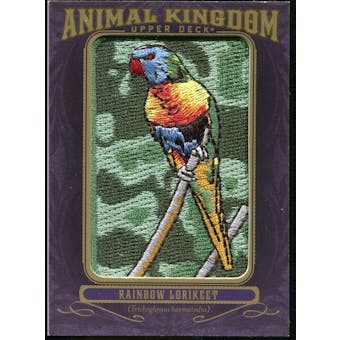 2012 Upper Deck Goodwin Champions Animal Kingdom Patches #AK106 Rainbow Lorikeet LC