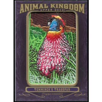 2012 Upper Deck Goodwin Champions Animal Kingdom Patches #AK110 Temminick's Tragopan LC