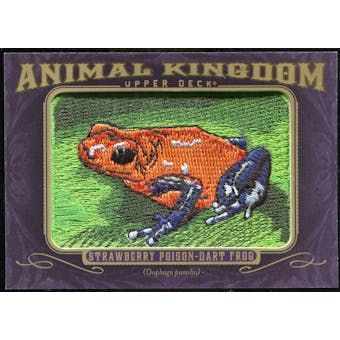2012 Upper Deck Goodwin Champions Animal Kingdom Patches #AK112 Strawberry Poison Dart Frog LC