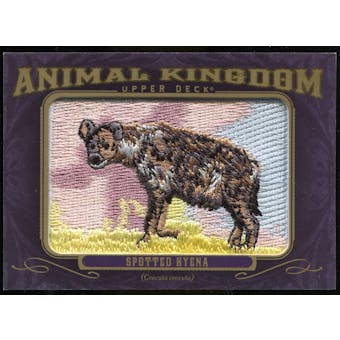 2012 Upper Deck Goodwin Champions Animal Kingdom Patches #AK115 Spotted Hyena LC