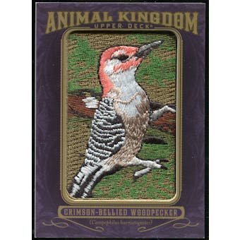 2012 Upper Deck Goodwin Champions Animal Kingdom Patches #AK116 Crimson-Bellied Woodpeck