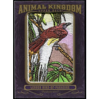 2012 Upper Deck Goodwin Champions Animal Kingdom Patches #AK117 Lesser Bird of Paradise