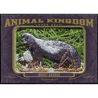 2012 Upper Deck Goodwin Champions Animal Kingdom Patches #AK118 Honey Badger LC