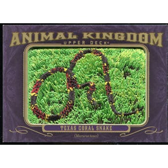 2012 Upper Deck Goodwin Champions Animal Kingdom Patches #AK130 Texas Coral Snake LC