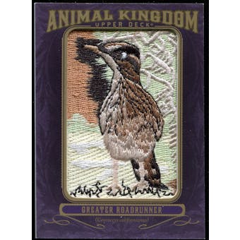 2012 Upper Deck Goodwin Champions Animal Kingdom Patches #AK149 Greater Roadrunner LC