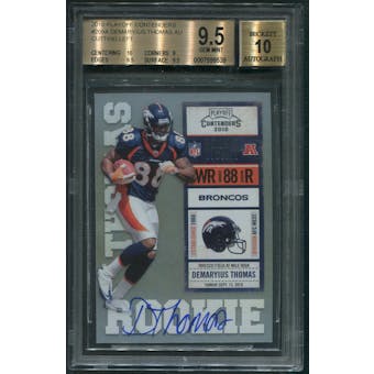 2010 Playoff Contenders #209A Demaryius Thomas Cutting Left Rookie Auto BGS 9.5 (GEM MINT) *9539