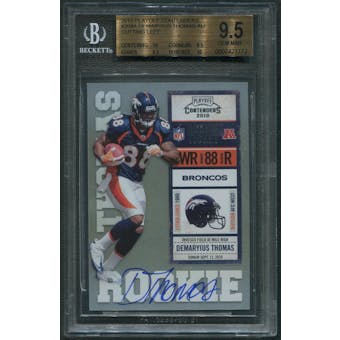 2010 Playoff Contenders #209A Demaryius Thomas Cutting Left Rookie Auto BGS 9.5 (GEM MINT) *1772