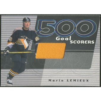 2001/02 BAP Signature Series #26 Mario Lemieux 500 Goal Scorers Yellow Jersey /20