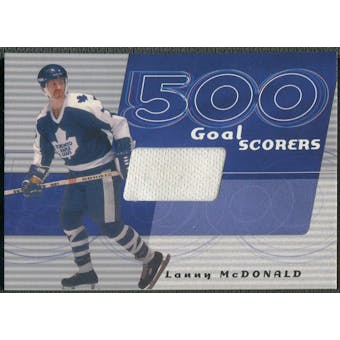 2001/02 BAP Signature Series #23 Lanny McDonald 500 Goal Scorers White Jersey /90