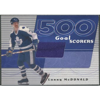 2001/02 BAP Signature Series #23 Lanny McDonald 500 Goal Scorers Blue Jersey /90
