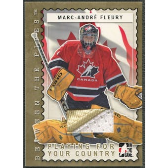 2006/07 Between The Pipes #PC10 Marc-Andre Fleury Playing For Your Country Gold Jersey /10