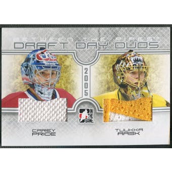 2008/09 Between The Pipes #DDD05 Carey Price & Tuukka Rask Draft Day Duos Jersey /50