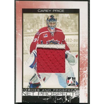 2007/08 ITG Heroes and Prospects #NP01 Carey Price Net Prospects Gold Patch /10