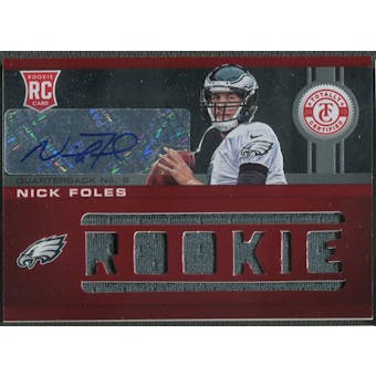 2012 Totally Certified #224 Nick Foles Rookie Jersey Auto #015/199