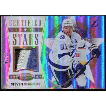 2012-13 Certified Stars Materials Mirror Gold Patch #3 Steven Stamkos Serial #5/10