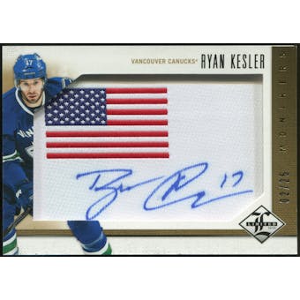 2012/13 Panini Limited Monikers Gold #MRK Ryan Kesler 2/25 USA Flag Patch