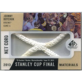 2013-14 Upper Deck SP Game Used Stanley Cup Finals Materials Game 4 Net Cord #G4JB Johnny Boychuk 4/25