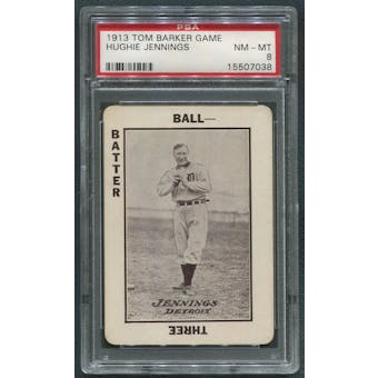 1913 Tom Barker Game Baseball #22 Hugh Jennings PSA 8 (NM-MT)
