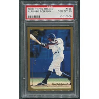 1999 Topps Traded #T65 Alfonso Soriano Rookie PSA 10 (GEM MT)