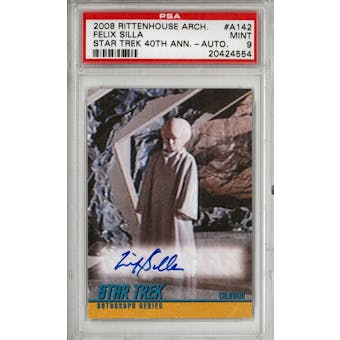 2008 Rittenhouse Autographed Felix Silla Star Trek #A142 PSA 9 (MINT) *4554